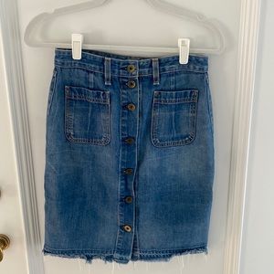 Rag n’ Bone button down denim skirt